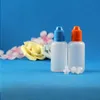 100 set 30 ml (1 oz) flaconi contagocce in plastica punte per tappi a prova di bambino LDPE per liquido E Vapor Cig 30 ml Vtlpm