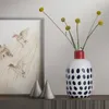 Castiçais chineses criativos vaso de cerâmica decoração retrô flores secas sala de estar desktop casa 230626