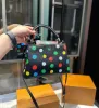 Designer Damestas Tote Lychee Print Taurillon Handtas Mode Winkelen Crossbody Tas Polka Dot Schoudertas Leren Clutch Bag Zabq