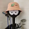 Andere golfproducten Hello Briketten Golf Driver Headcover Pluche Zwarte Dustbunny met hoed Golf 460cc Wood Headcover 230625