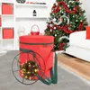 Borse portaoggetti Round Holiday Christmas Light Bag Bulb Set Panno Organizzatori per la pulizia