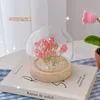 Decorative Flowers Wreaths Handmade artificial flower Tulip Night Light Heat Shrinkable Film DIY Material Bedside sleep light Home Ornament birthday gift 230625