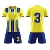 Autres articles de sport Enfants Hommes Football Jersey Set Uniformes Kits Jersey Football Enfants Personnalisé Adulte Survêtement Football Shirt Shorts Chaussettes Costume Uniforme 230626