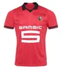 Rennes 2023 2024 Stade Rennais Soccer Jerseys 23 24 Doku Terrier Bourigeaud Guirassy Camavinga Bourigeaud Niang da Silva 남자 키트 축구 셔츠