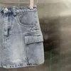 Plus Size Kleider Designer Denim Röcke Kleid für Frauen Designer Brief Abzeichen Kurze Mode Hohe Taille Frau Minirock Hiphop Streetwear S2JG