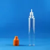 Flacone contagocce in plastica da 100 pezzi da 30 ml altamente trasparente con doppia prova di sicurezza per bambini ladro sicuro comprimibile e con capezzoli lunghi Khqgx