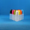 100 комплектов 8 мл (1/4 унции) пластиковые флаконы-капельницы, защитные колпачки для детей, наконечники PE LDPE E Vapor Cig Liquid 8 мл Bbsxt