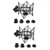 Mikrofony 2x MICHOPHONE Regulowane regulację stojaku MIC MIC MEATEL STRACKET SUD (czarny)