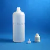 120 ml 100 st/Lot LDPE -plastdropparflaskor med barnsäkra Safe Caps Tips E Juice Bottle Match Short Nipple TKPEC