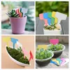 Garden Decorations 100pcs/set Of Colorful Plant Tag Mini T Flower Plastic Nursery Greening Pot