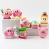 Action Toy Figures 8pcs Anime Games Kirby Action Figures Toys Pink Cartoon Kirby PVC Cute Figure Action Toy Christmas Gift for Children 230625