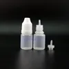 5 ml Tropfflasche 100 Stück/Lot Tropfflaschen aus LDPE-Kunststoff mit kindersicheren sicheren Verschlüssen und Spitzen, langem Nippel Dccen