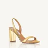 23S/S Elegant Summer So Nude Tie Pump Suede sexy playful back Party Wedding Bridal Footwear lady chunky High Heals BOX 35-43