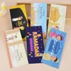 Décoration de fête 6 pièces/ensemble enveloppes de couleur bonbon Eid Mubarak cadeau argent liquide sacs en papier décoratifs islamique musulman al-fitr fournitures