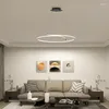 Lustres Sala de Jantar Lustre Quarto Lâmpada Living 2023 Lâmpadas Moderno Minimalista Led Personalidade Design Redondo