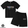 T Shirts 2024 Summer Trapstar Tshirt Kids Boys Beach Shorts Set Streetwear Tracksuit Men Women Clothes Girls Sportwear Shirt 7468