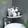 Bathroom Shelves ECOCO Storage Shelf Shower Snap Up Corner Shampoo Holder Basket Wall for Shelving Kitchen 230625