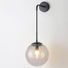 Wall Lamps LED Lamp Nordic Style Glass Ball Retro Simple Bedside Living Room Corridor Staircase Lighting Decorative