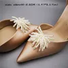 Shoe Parts Accessories 2 Pcs Shoe Clips Pearl Fireworks Shape Shoe Decoration Fashion Bridal Shoe Buckle Wedding Party Shoe Accessories for Women Girls 230626