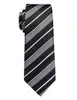 Bow Ties lüks çizgili kravat adam jacquard siyah beyaz kravat ile klip seti erkek shrit elbise aksesuarları corbatas para hombre hediye