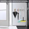 New 1 Pcs Multi-Purpose Hooks Mop Holder Wall Mounted Mop Organizer Broom Hanger Hook Bathroom Waterproof Wall Hook Self-Adhesive