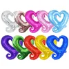 18inch Party Decoration Love Heart Balloon Aluminum Foil Hearts Shaped Valentines Balloons Romantic Wedding Decor Balloon TH0400