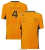 F1 Formula One McLarens T-shirt a maniche corte tuta da squadra 2023 tuta da corsa fan girocollo personalizzata taglie forti