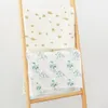 Newborn Muslin Minky Blankets Infant Windscreen Swaddling Wraps Swaddle Baby Cotton Printed Stroller Cover Blankets Breathable Soft Bath Towel Robes BC836