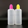 100ML Lot 100 Pcs LDPE PE Plastic Dropper Bottles With Child Proof safe Caps & Tips Squeezable E juice Short nipple Mrfjx