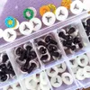 Accessoires de poupée de haute qualité 30pcsbox Yeux en verre à paillettes de sécurité en plastique pour jouets Artisanat Animaux Amigurumi Poupées au crochet faisant 910121416mm 230625