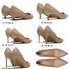 New Spring Party Wedding Woman High Heels Genuine Leather Pointed Toe Mature Office Lady Elegant Shoes Women Pumps Big Size A003