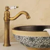 Miscelatore per acqua calda e fredda Rubinetto per lavabo Rubinetto per lavabo in rame antico stile europeo Rubinetti per lavabo da cucina Nqunp