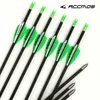 Bow Arrow 12pc Pure Carbon Arrow Spine 300 350 400 500 600 700 800 900 1000 1100/1300/1500/1800 Archery ID 4.2 mm For bow Shooting huntingHKD230626