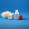 Garrafas conta-gotas de plástico LDPE de 100 unidades com tampas e pontas seguras à prova de crianças que podem ser espremidas com bico curto Ghupu