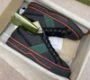 2023 Tennis 1977 Canvas Casual Shoes Luxurys Designers Womens Shoe Green And Red Web Stripe Rubber Sole Stretch Cotton Low Top Mens Sneakers