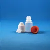 Garrafas conta-gotas de plástico LDPE de 100 unidades com tampas e pontas seguras à prova de crianças que podem ser espremidas com bico curto Ghupu