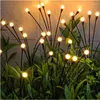Solar Butterfly Lights 6/8/10 Led Garden Lawn Lamp Outdoor Waterproof Swaying Light For Courtyard Patio Pathway Decoration