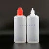 100ML Lot 100 Pcs LDPE PE Plastic Dropper Bottles With Child Proof safe Caps & Tips Squeezable E juice Short nipple Msjpc