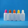100 st 50 ml (5/3 oz) plastdropparflaskor barnsäkra kepsar tips säkra pe ånga cig vätska gfofp