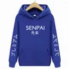 Herren Hoodies 2023 Männer/Frauen Pullover SENPAI Druck Herbst Polyester Verdickung Sportswear Casual Wear Hoodie