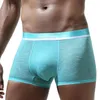 Underpants Summer Ice Silk Seamless Male Underwear Thin Soft Cool Breathable Mens Boxers U Pouch Bag Quick Drying Man