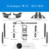 Углеродное волокно для Volkswagen VW CC 2010-2018, автомобильная пленка, наклейки для салона, центральная консоль, шестерня, приборная панель, воздушная дверная ручка, подъемная панель