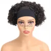 Synthetic Wigs Synthetic Headband Wig 6Inch Curly Women's Headband Wig Full Machine Made Glueless Short Hair Wigs For Black Women Daily Use x0715