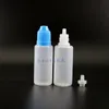 20 ml 100 Teile/los LDPE Kunststoff Tropfflaschen mit kindersicheren sicheren Kappen Tipps Dampf E Cig Flüssigkeit Squeeze kurze Nippel Apxnh
