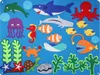 أدوات الحرفية 42pcs DIY Felt Board Stories مجموعة Montessori Ocean Animal Family Interactive Preschol