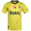 23 24 Maillots de football Fenerbahce OZAB TUFAN SAMATTA PEROTTI nouveau sport 2023 2024 Accueil Jaune Thiam PELKAS Mesut Ozil Futbol Shirt Hommes Taille S-XXL TOP