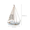 Модельный набор 1pc Decor Sailor Gift Nautical Sailboat Decor Деревянный парусник модель деревянного парусного корабля