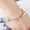 Bracelets à maillons Mode française Mini bijoux Cadeau quotidien pour femme Accessoires en forme de pentagramme Blanc Chaîne en œil du diable Délicat Charmant