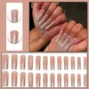 Valse nagels 1 doos Verbluffend visueel effect Faux manicure tips Onschadelijke valse diamantpers op ontwerpen Nagelsalonvoorraad