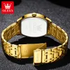 Wysokiej jakości luksusowe automatyczne mechaniczne zegarek stalowy duży tarcza 38 mm Luminous Mężczyźni Watch Solid Blustrle Gold Watch Mężczyzna i kobiety zegarki modowe z pudełkiem 5528